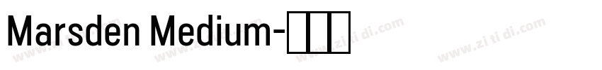 Marsden Medium字体转换